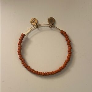 Alex and Ani Rust Orange Beaded Bracelet